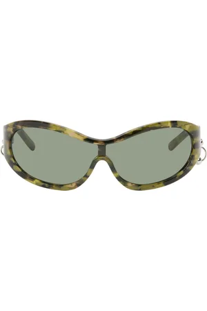 Justine Clenquet Lunettes de soleil Jenny vert écailles de tortue