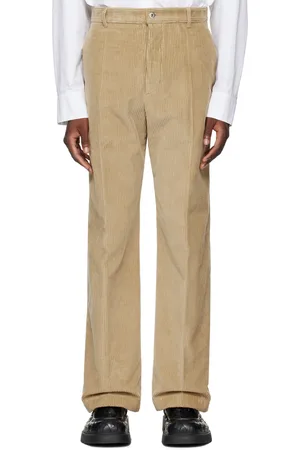 Bottega Veneta Pantalon beige à jambes plissées