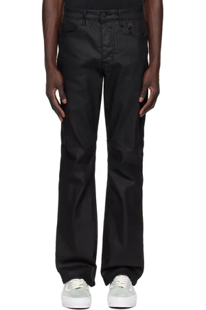 KSUBI Jean Bronko noir en denim ciré