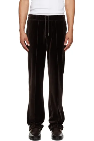 Tom Ford Pantalon de survêtement brun à coutures pincées