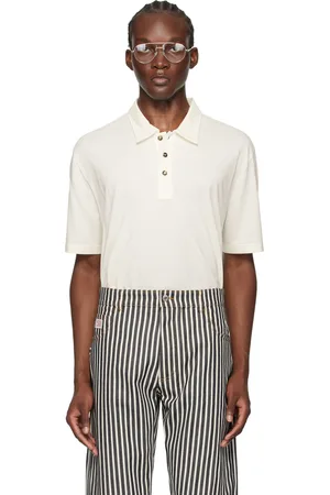 Bottega Veneta Polo léger blanc cassé