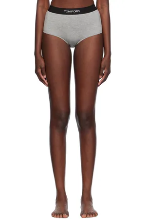 Tom Ford Culotte grise en modal à logo