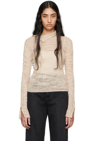 Acne Studios Pull beige à boutons