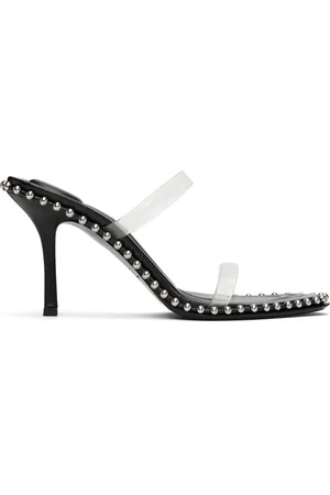 Alexander Wang Sandales à talon aiguille Nova 85 noires à brides en PVC