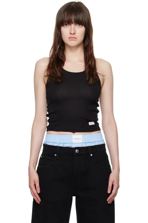 Alexander Wang Débardeur écourté noir - Bodywear