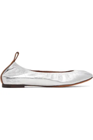 Lanvin Ballerines argentées en cuir