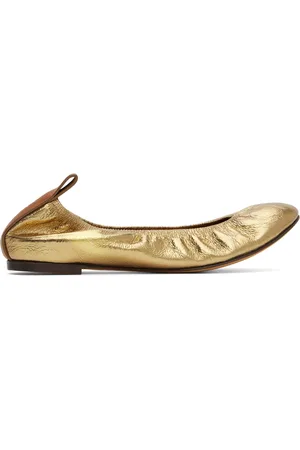 Lanvin Ballerines dorées en cuir