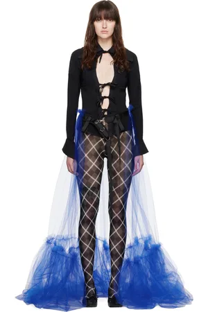 Paula Canovas Del Vas Jupe longue de style tutu bleue