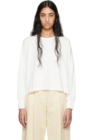 STUDIO NICHOLSON T-shirt à manches longues Loop blanc