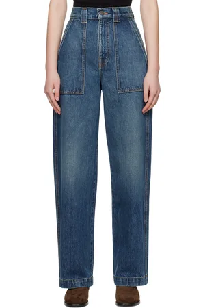 Khaite Jean Hewitt bleu