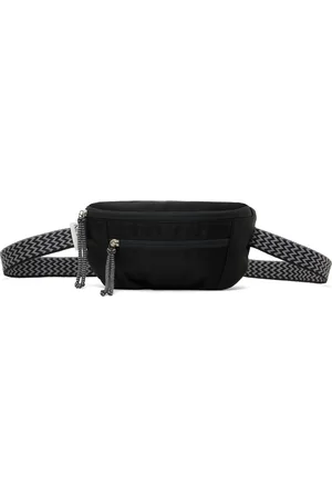 Lanvin Sac-ceinture noir en nylon à sangle Curb