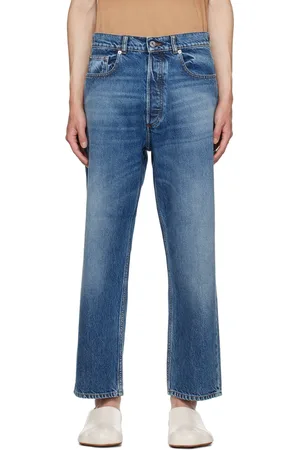 J.W.Anderson Jean droit bleu à jambes écourtées