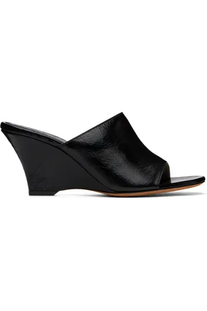 Khaite Sandales à talon compensé Marion noires