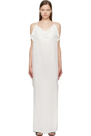 Khaite Robe longue Dandora blanche