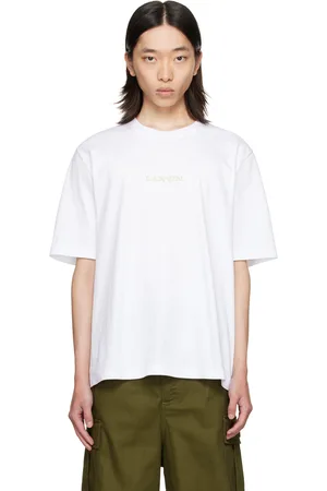 Lanvin T-shirt blanc à logo brodé