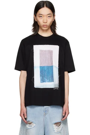 Lanvin T-shirt noir à écusson graphique