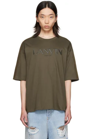 Lanvin T-shirt brun à garnitures Curb