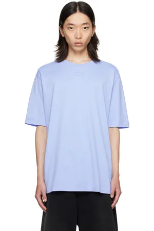 Lanvin T-shirt bleu à écusson à logo