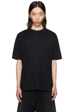 Lanvin T-shirt noir à écusson à logo