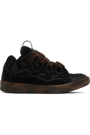 Lanvin Baskets Curb noires en cuir