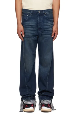 Lanvin Jean indigo à assemblage torsadé