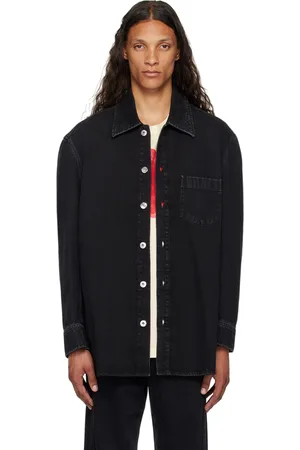 Lanvin Chemise noire en denim à coupe cocon