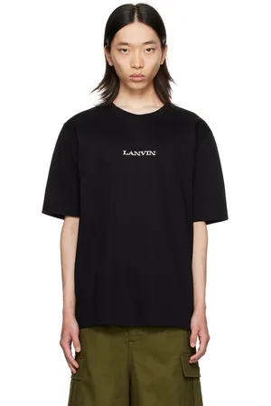 Lanvin T-shirt noir à logo brodé
