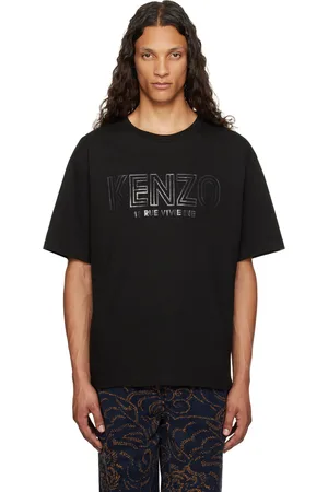 Kenzo T-shirt surdimensionné noir à logo Archive 1970