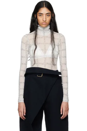 J.W.Anderson Col roulé semi-transparent blanc