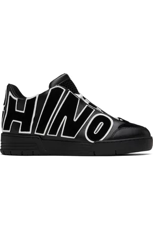 Moschino Baskets de style basketball noires à gros logo