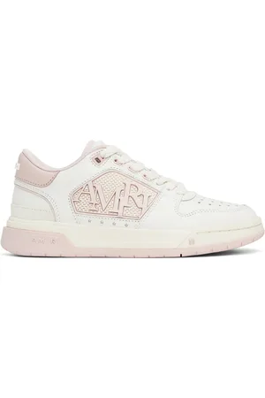 AMIRI Baskets basses blanc et rose