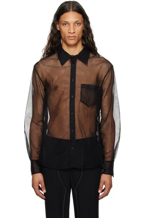 Simone Rocha Chemise transparente noire