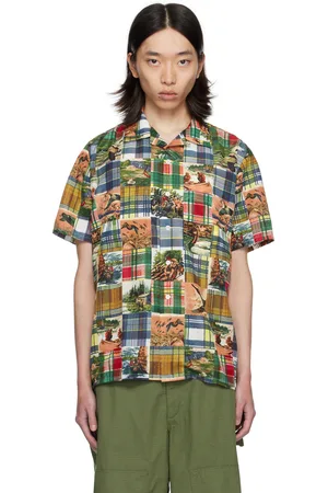 Beams Chemise multicolore à patchwork imprimé