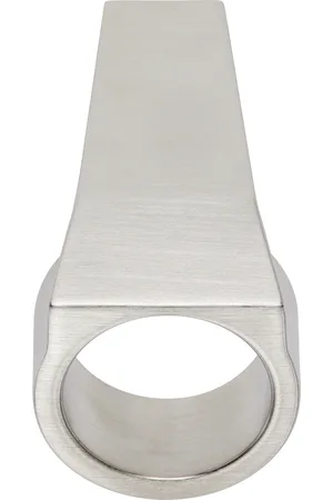 Rick Owens Bague argentée à ornement Trunk - Porterville