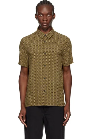 A.P.C. Chemise Léandre jaune et noir