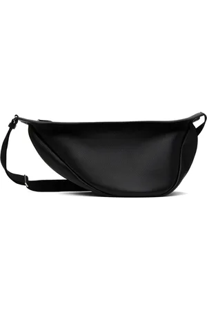 The Row Grand sac à bandoulière souple noir