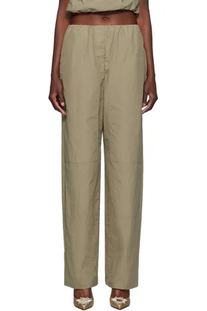 Paris Georgia Pantalon vert à coupe cocon