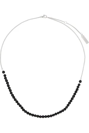 númbering Collier #7822 argenté et noir