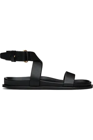 Totême Sandales noires en cuir