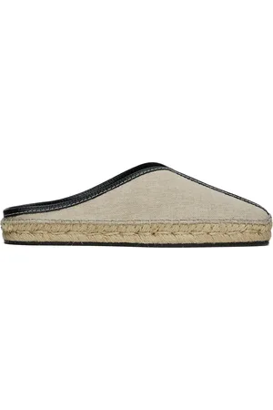 Totême Chaussons de style espadrille beiges