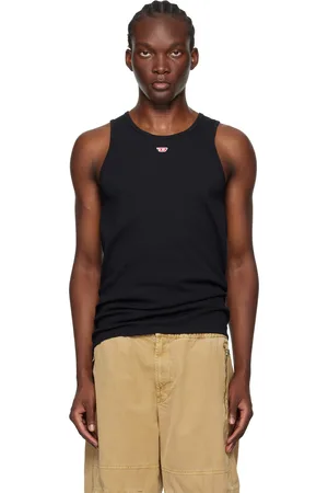 Diesel Débardeur Lifty noir à logo brodé