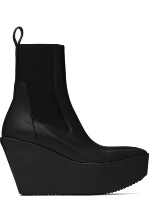 Rick Owens Bottines Beatle Sliver noires à plateforme - Porterville