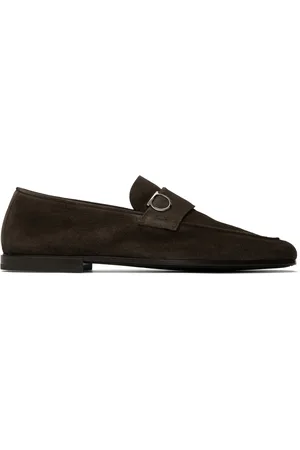 Salvatore Ferragamo Flâneurs bruns à ferrure Gancini