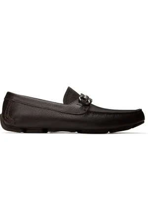 Salvatore Ferragamo Flâneurs bruns à ferrures Gancini