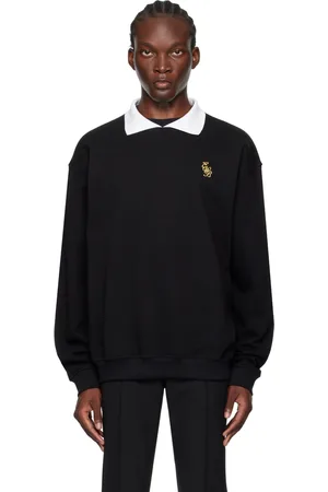 Ernest W. Baker Polo noir à logo brodé