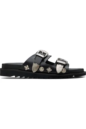 TOGA VIRILIS Sandales noires à boucles à ardillon