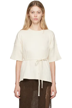Baserange T-shirt Shaw blanc cassé