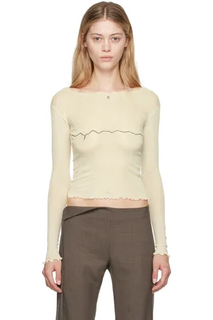 Baserange T-shirt à manches longues Tabbys Star beige