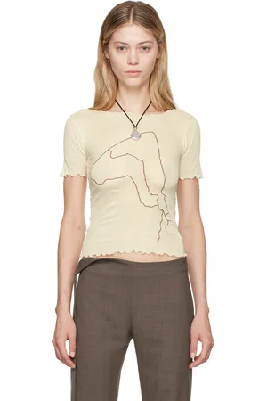 Baserange T-shirt Aroostook blanc cassé