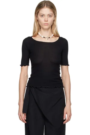 Baserange T-shirt à manches trois-quarts Pama noir